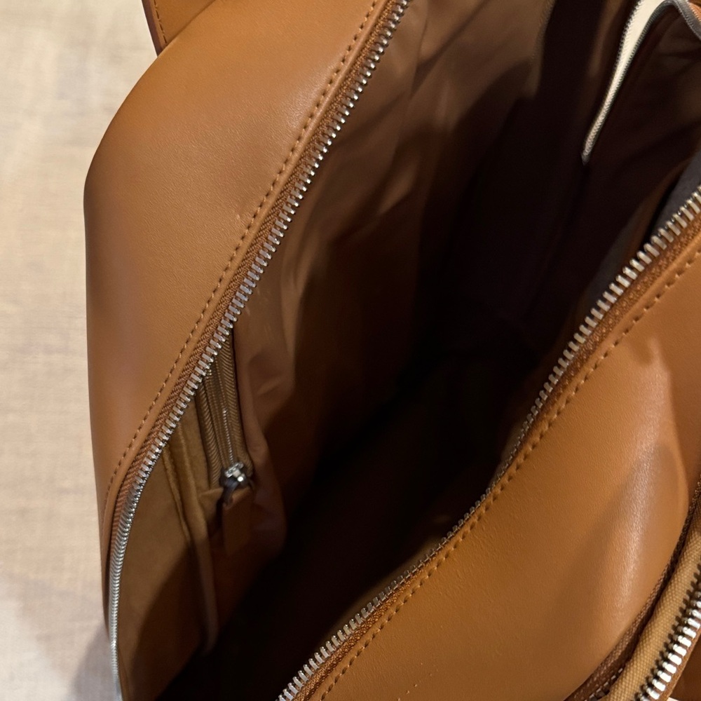 Monos Metro Brown Leather Backpack - Picture 5 of 9